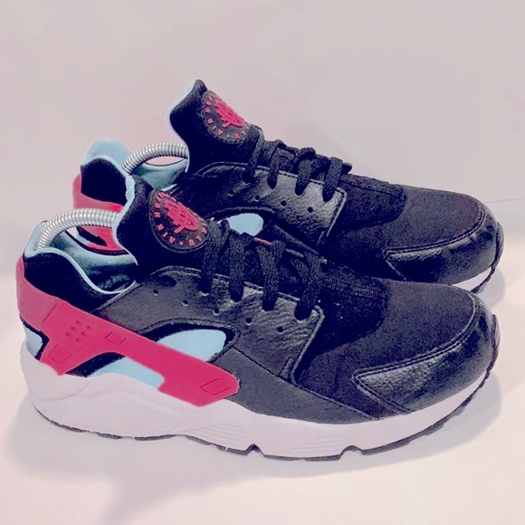 Nike air Huarache Run a South Beach Laser Fuchsia Blue Gale Sz 9.5 main image 9